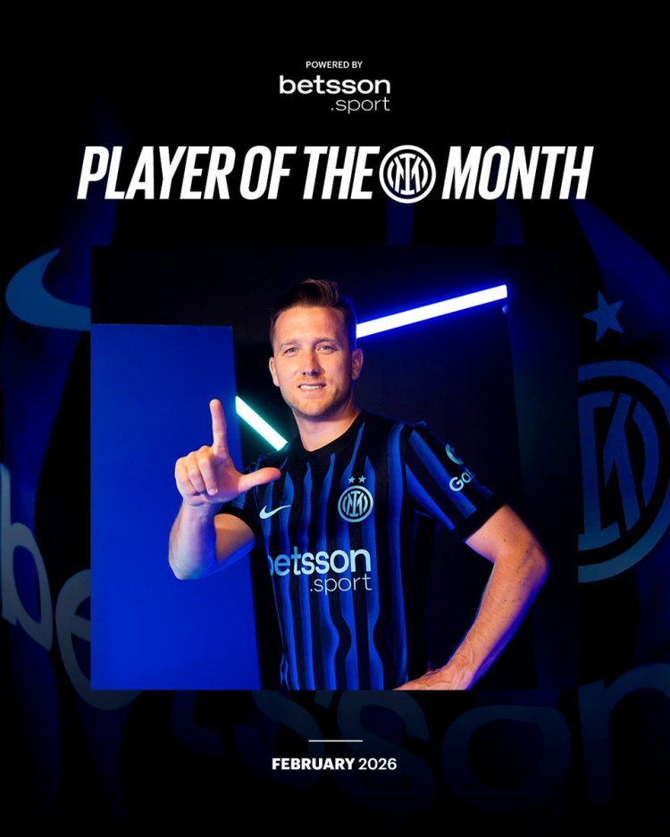 开云下载-出战7场打进2球，泽林斯基当选国米2月最佳球员